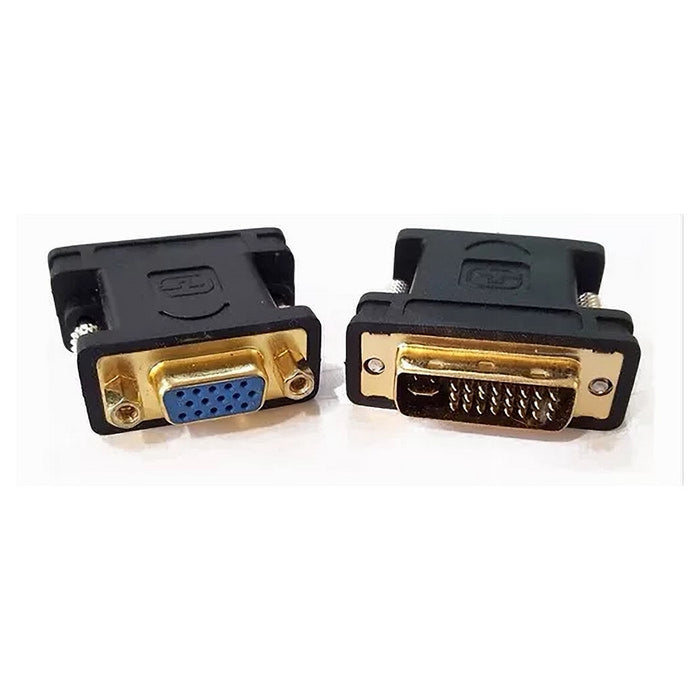Connettore Adattatore Video Tv Da Vga Femmina A Dvi Maschio Convertitore C-053         