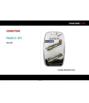 Connettore Bnc Maschio Connettori Adattatore Per Videosorveglianza Maxtech C-021         