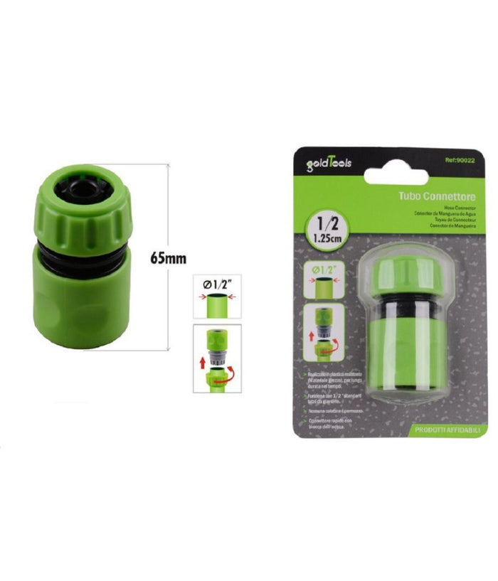 Connettore Con Innesto Rapido Con Acquastop Per Tubo Da 1/2â€³ 1.25cm 65mm 90022         