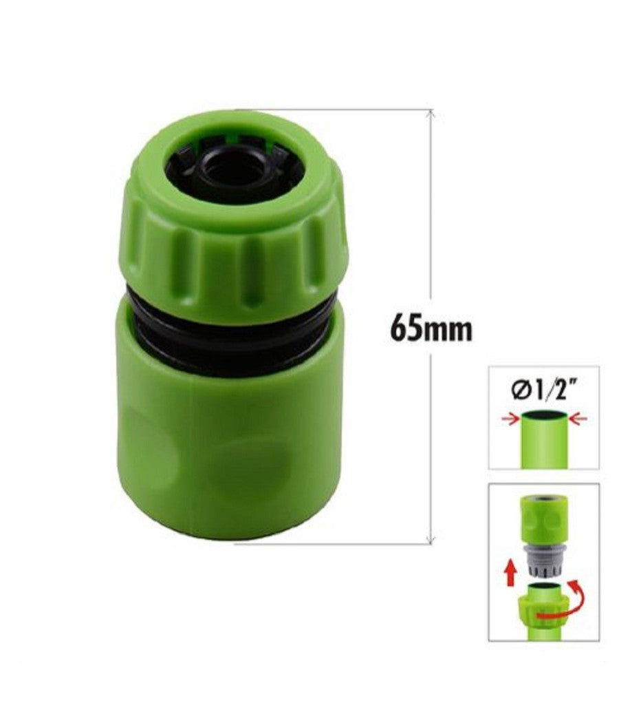 Connettore Con Innesto Rapido Con Acquastop Per Tubo Da 1/2â€³ 1.25cm 65mm 90022         