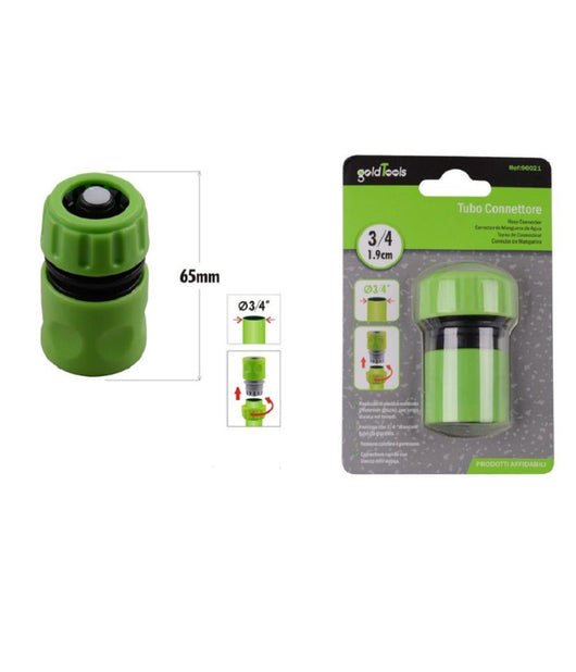 Connettore Con Innesto Rapido Con Acquastop Per Tubo Da 3/4â€³ 1.9cm 65mm 90021         