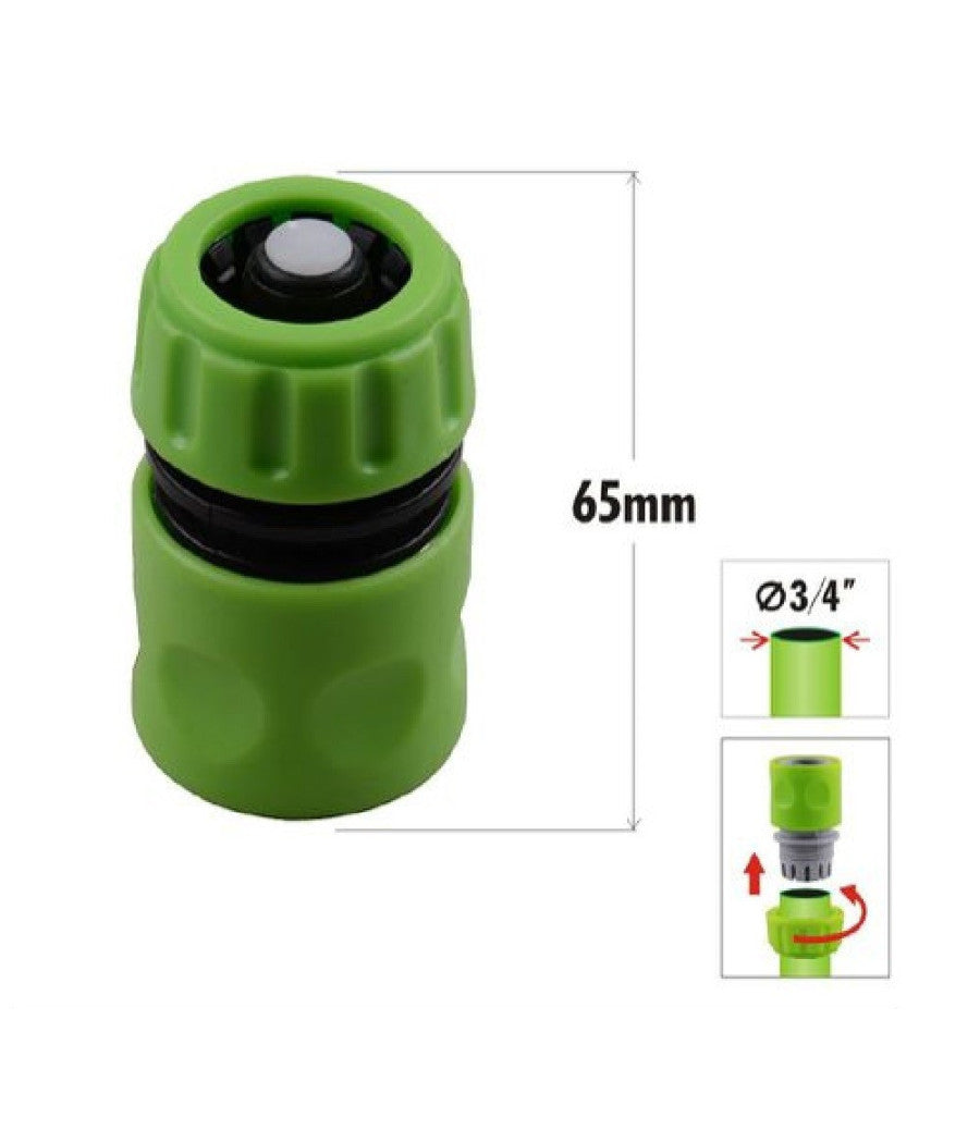 Connettore Con Innesto Rapido Con Acquastop Per Tubo Da 3/4â€³ 1.9cm 65mm 90021         