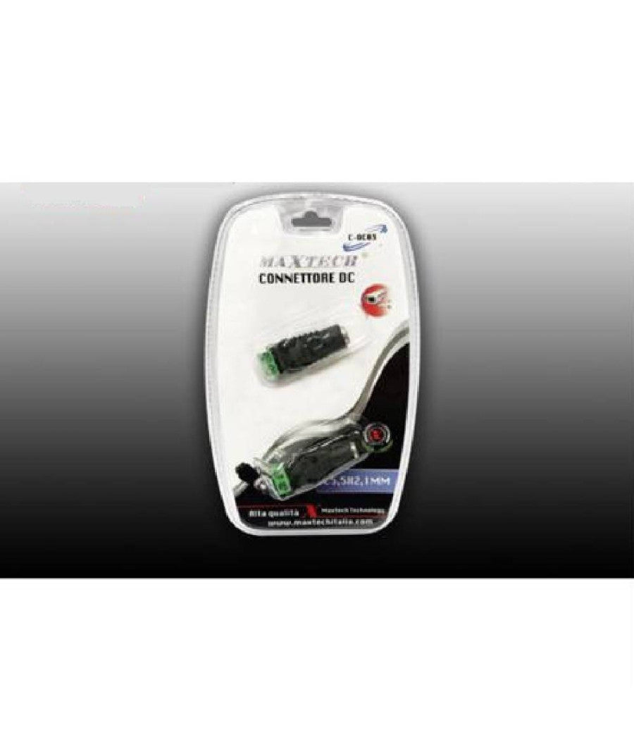 Connettore Dc 5.5x2.1mm Adattatore Femmina Alimentazione Telecamere Maxtech C-dc03         