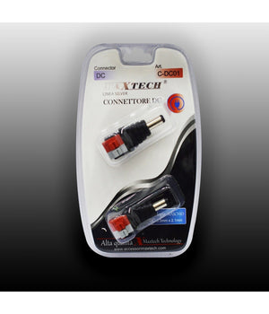 Connettore Di Alimentazione Dc 5.5 Mm X 2.1 Mm Maschio Adattatore Maxtech C-dc01         