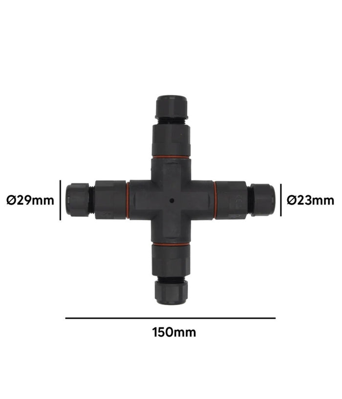 Connettore Di Giunzione Stagna Giunto Cavi Forma Di X Impermeabile Ip68 16a Cn-x         