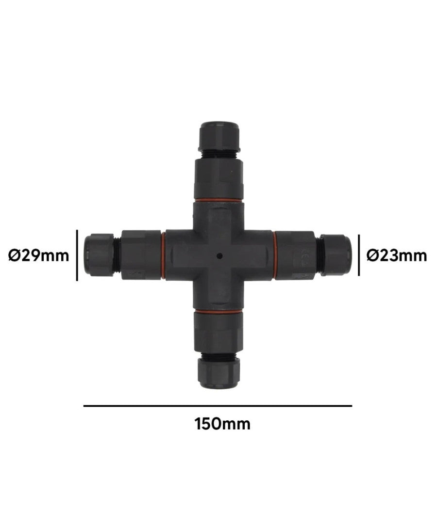 Connettore Di Giunzione Stagna Giunto Cavi Forma Di X Impermeabile Ip68 16a Cn-x         