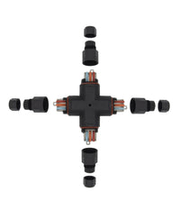 Connettore Di Giunzione Stagna Giunto Cavi Forma Di X Impermeabile Ip68 16a Cn-x         
