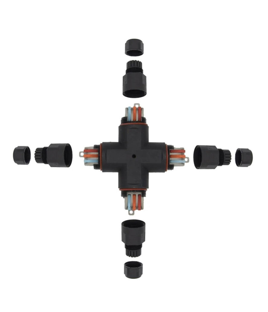 Connettore Di Giunzione Stagna Giunto Cavi Forma Di X Impermeabile Ip68 16a Cn-x         