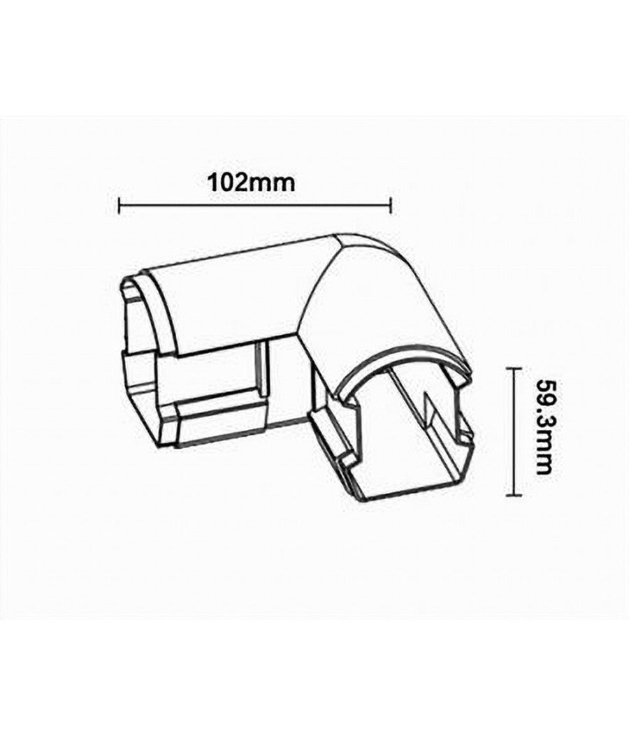 Connettore Giunto A L Per Connessioni Plafoniere Lineari Raccordabili Yl20-l         