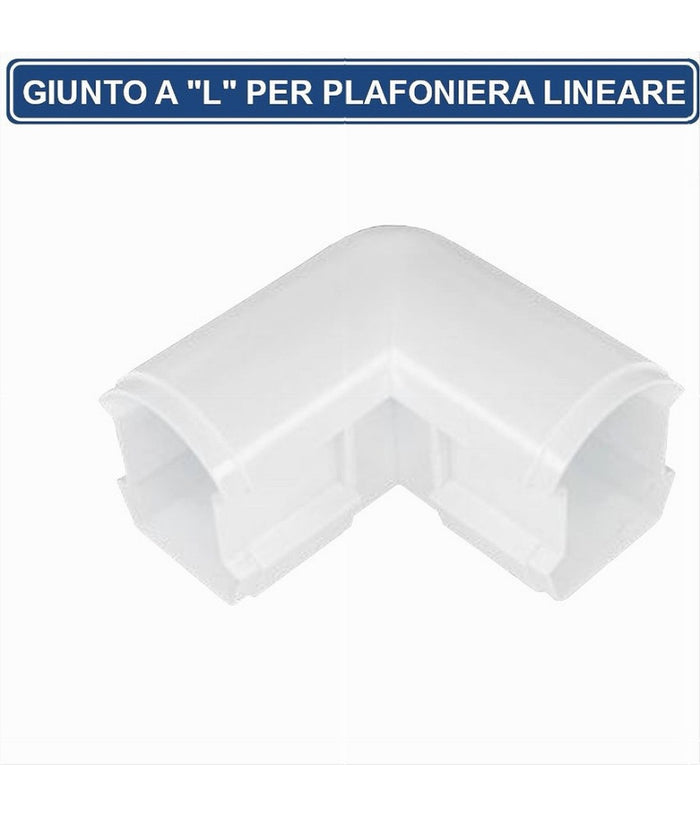 Connettore Giunto A L Per Connessioni Plafoniere Lineari Raccordabili Yl20-l         