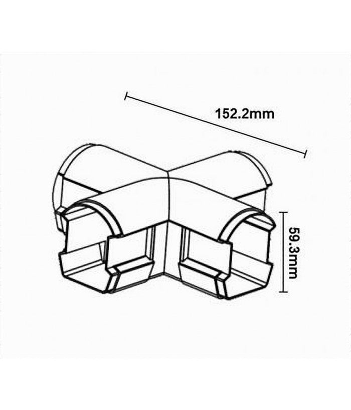 Connettore Giunto A X Per Connessioni Plafoniere Lineari Raccordabili Yl20-x         