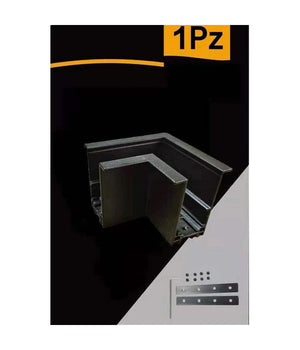 Connettore Giunto Angolare Curva Nero Per Binario Magnetico 48v Accessori Tk670-l         