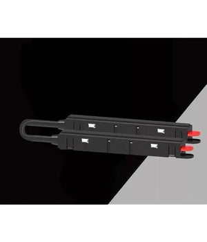 Connettore Giunzione Angolare Installabile Guida Binario Magnetico Nero 48v Mk-j         