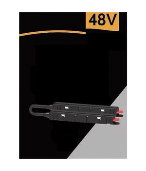 Connettore Giunzione Angolare Installabile Guida Binario Magnetico Nero 48v Mk-j         