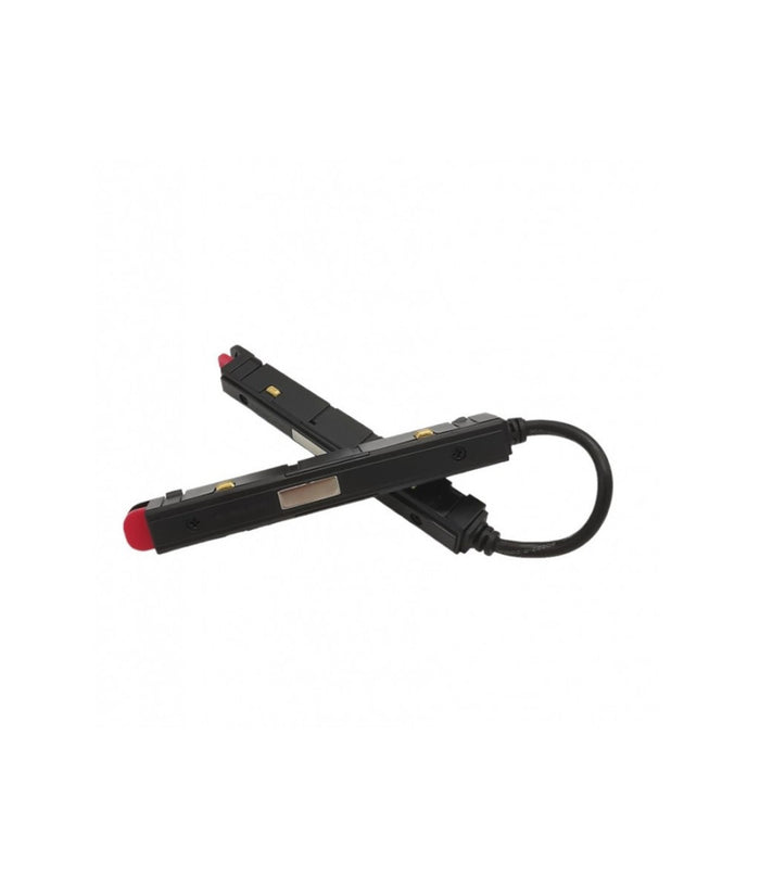 Connettore Giunzione Angolare Installabile Guida Binario Magnetico Nero 48v Mk-j         