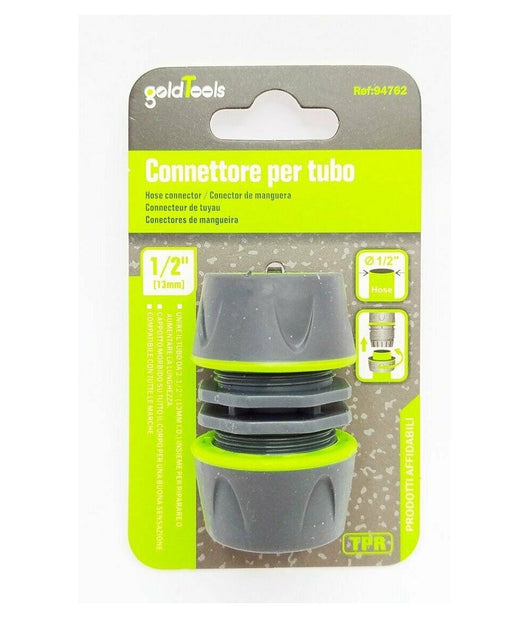 Connettore Giunzione Tubi Da 1/2" Innesto Riparatore Con Inserti In Gomma 94762         