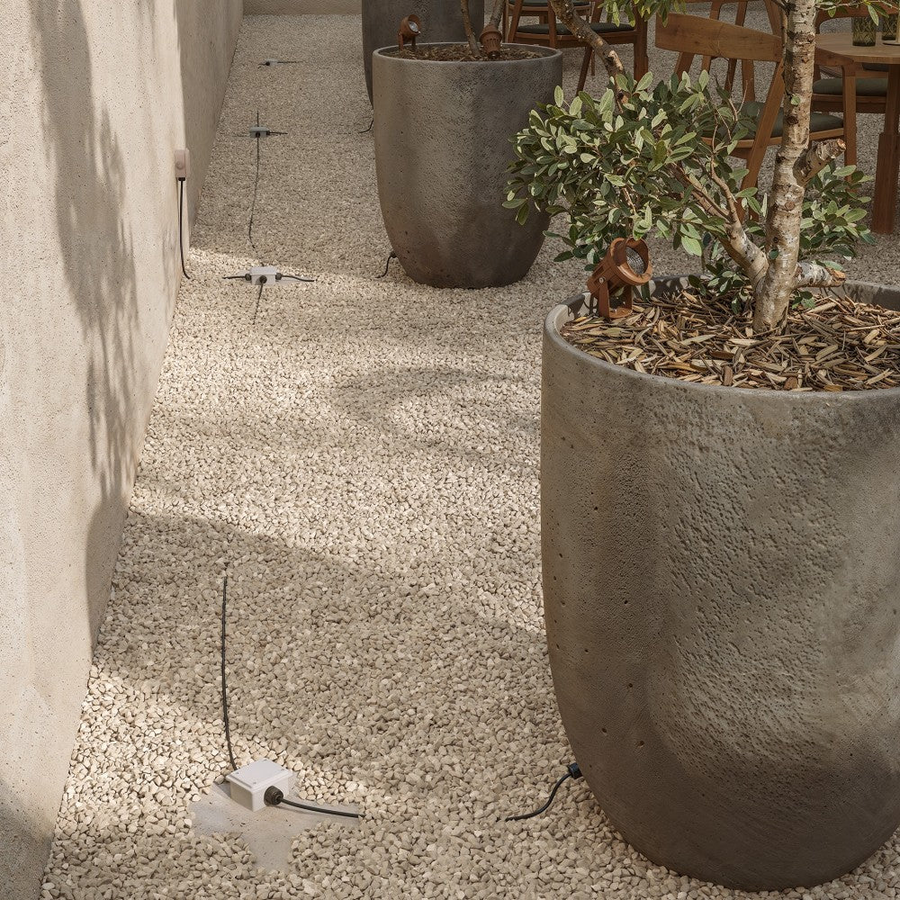 Connettore stagno IP68 per illuminazione esterna - Forma Lineare - Alta sicurezza 16A 240V Beneito & Faure - Spina, attacco