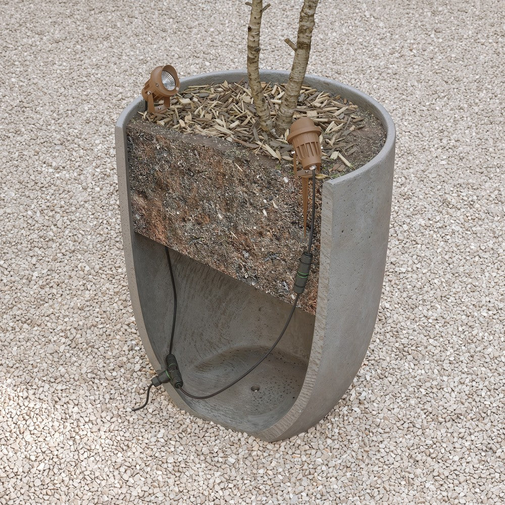 Connettore stagno IP68 per illuminazione esterna - Forma a X - Alta sicurezza 16A 240V Beneito & Faure - Spina, attacco