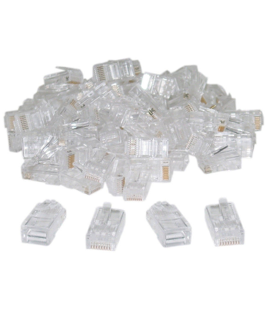 Connettore Lan 8 Poli Ethernet Plug Rj45 Maschio Da Crimpare Per Cavo Di Rrete         