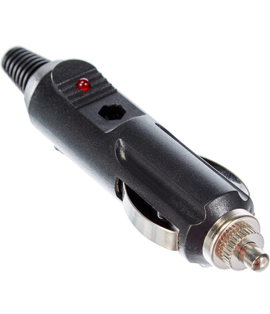 Connettore Maschio Per Presa Accendisigari Accendino Fusibile 1 Led Per Auto         