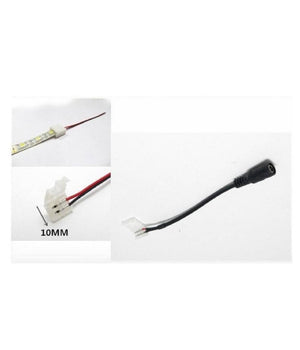 Connettore Per Strisce Led 10mm Clip 2 Pin Jack Per Strip Led Monocolore 10mm-dc         