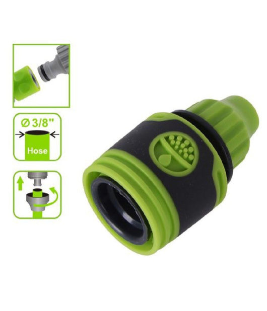 Connettore Raccordo Con Innesto Rapido Per Tubo Da 3/8" 9mm In Plastica 94765         