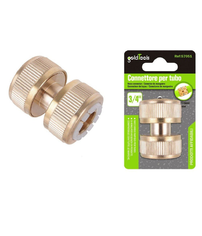 Connettore Raccordo Giunto Tubi 3/4" Attacco Per Tubo Giunzione Irrigazione 57051         