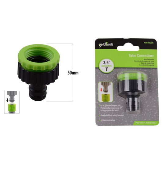 Connettore Rapido Con Filetto Femmina Da 3/4â€³ A 1â€³ Per Tubo Rubinetto 50mm 90025         