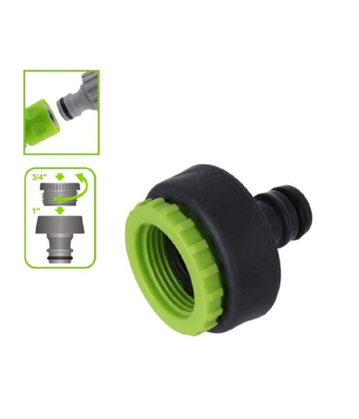 Connettore Rapido Universale Filetto Femmina Da 3/4" A 1" Per Tubo Giardino 94764         