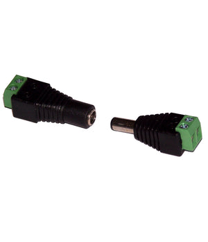 Connettore Spinotto Per Striscia Led Per Chiudere Alimentazione Maschio+femmina         