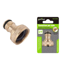 Connettore Universale Per Rubinetto 3/4" Adattatore Rapido Tubo Giardino 57053         