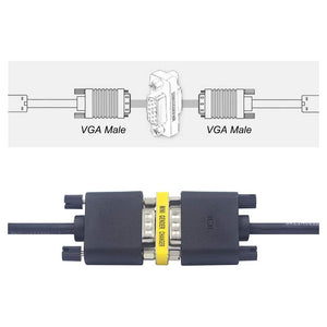 Connettore Vga Femmina A Femmina Video 720p Adattatore Prolunga Cavo Tv C-058         