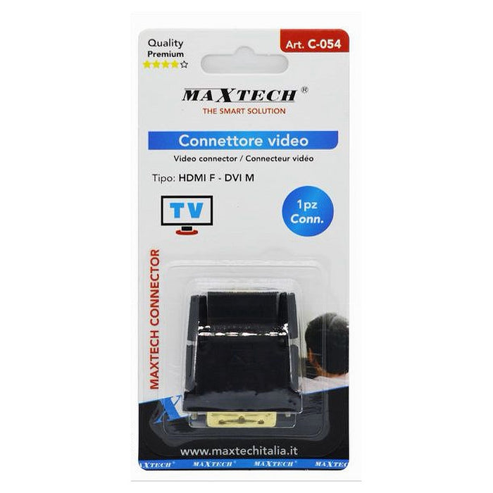 Connettore Video Adattatore Da Dvi Maschio A Hdmi Femmina Tv Convertitore C-054         