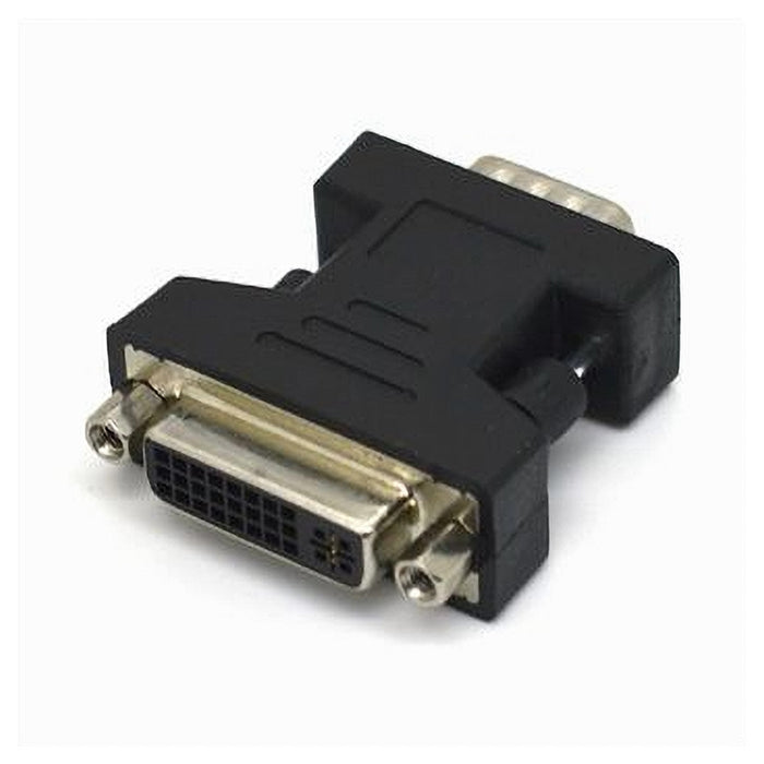 Connettore Video Adattatore Vga Maschio A Dvi Femmina Tv Cavo Convertitore C-056         
