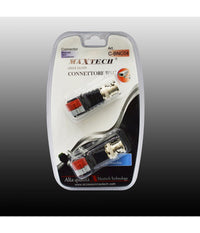 Connettori Video Bnc Attacco Rapido Telecamere Videosorveglianza Maxtech C-bnc04         