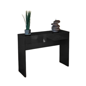 Consolle d''ingresso ARENA con cassetto colore nero lucido – Dimensioni 109 x 81 x 34 cm