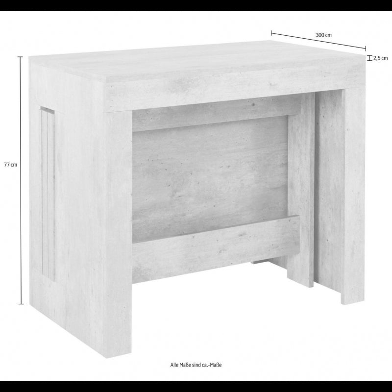 Console Estendibile Pratika 52Cm Fino A 3 Metri Acero