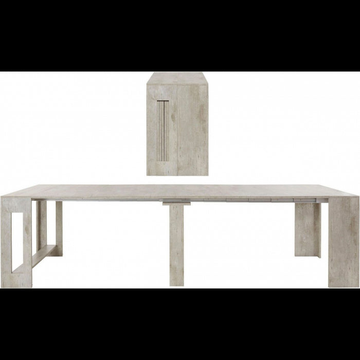 Console Estendibile Pratika 52Cm Fino A 3 Metri Larice Bianco