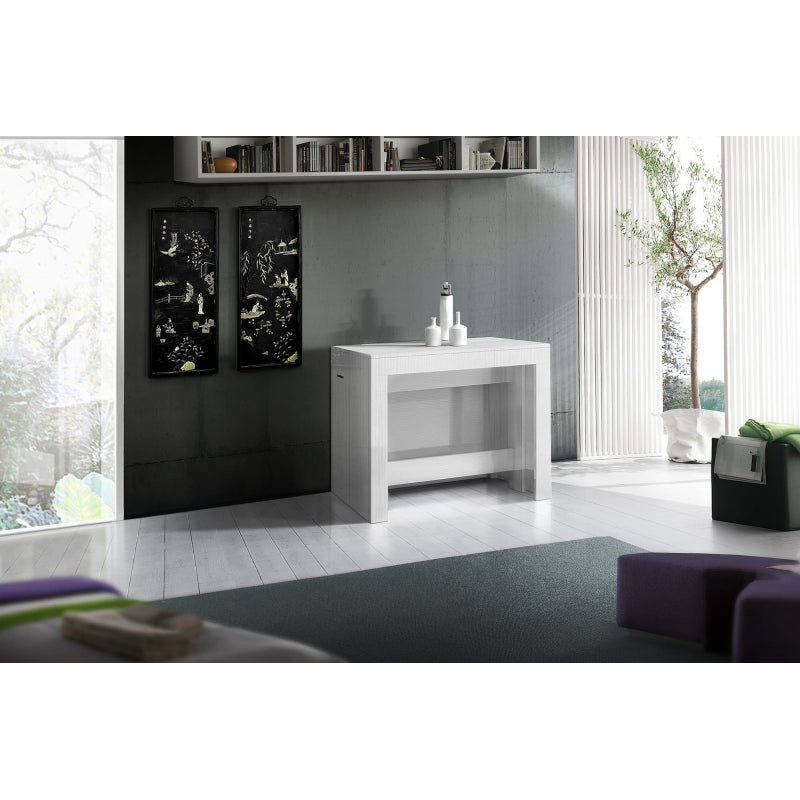 Console Estendibile Pratika 52Cm Fino A 3 Metri Larice Bianco