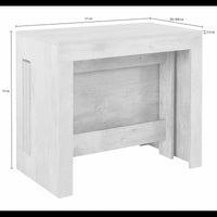 Console Estendibile Pratika 52Cm Fino A 3 Metri Larice Bianco
