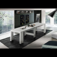 Console Estendibile Pratika 52Cm Fino A 3 Metri Larice Bianco