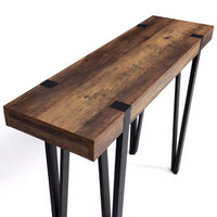 IDMarket - Console in legno AUSTRIA con gamba a perno