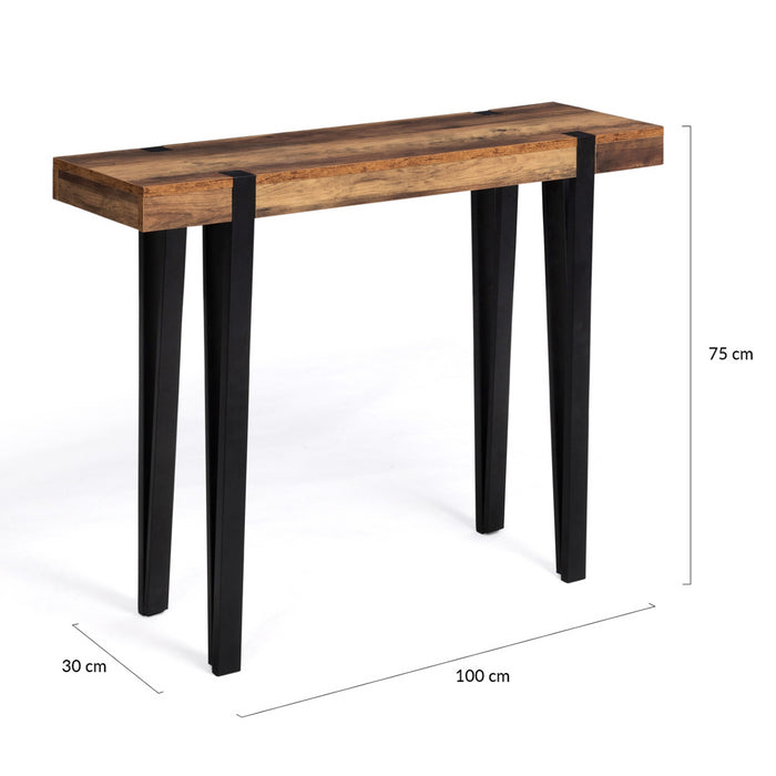 IDMarket - Console in legno AUSTRIA con gamba a perno
