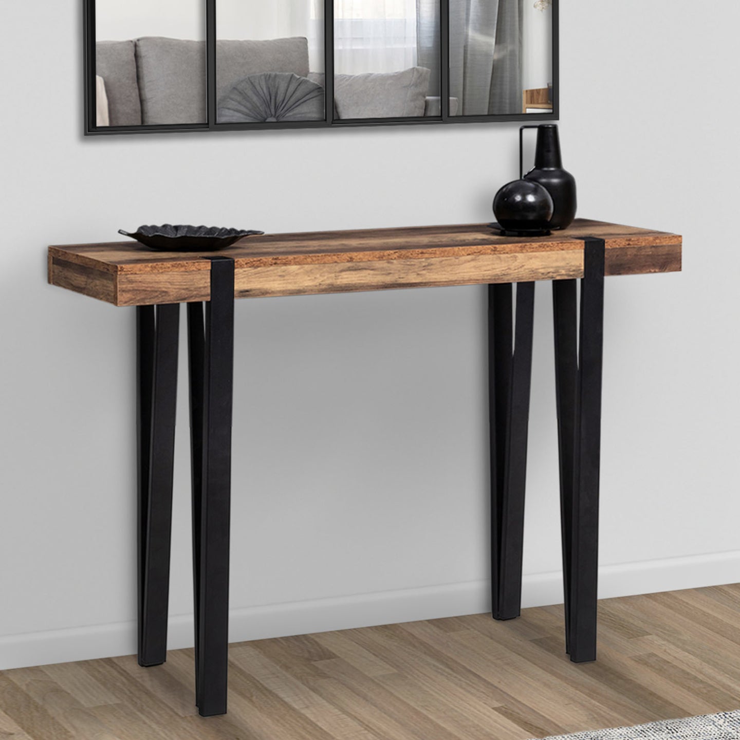 IDMarket - Console in legno AUSTRIA con gamba a perno
