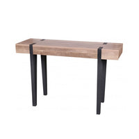 Consolle LOVY - Legno con Piedi in Metallo Nero