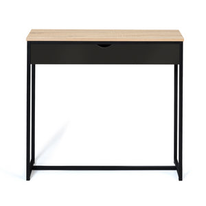 IDMarket - Consolle 1 cassetto nero BOSTON design industriale