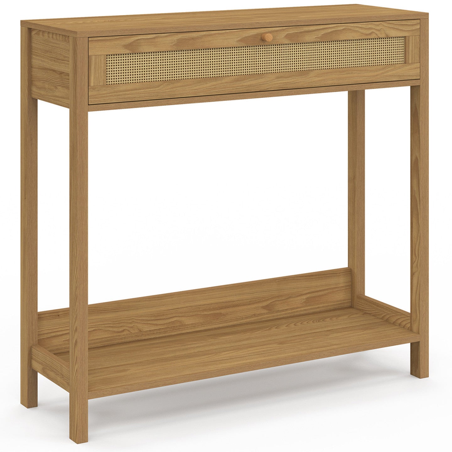 IDMarket - Consolle a 1 cassetto HANAE effetto canna naturale