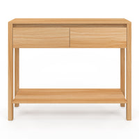 IDMarket - Consolle a 2 cassetti TOSCANE con 1 ripiano effetto teak