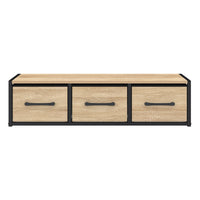 IDMarket - Consolle a muro a 3 cassetti dal design industriale UTAH