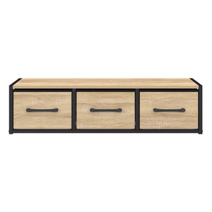 IDMarket - Consolle a muro a 3 cassetti dal design industriale UTAH